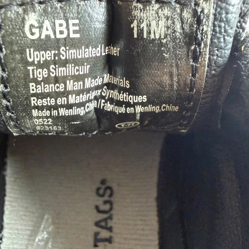 Deer Stags Gabe Boys Black Dress Shoes Lace Up Oxfords Size 11M Bicycle Toe